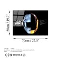 Miniatyrbilde 8 av 9: Dekorativt herdet glassmaleri UV-335 50 x 70