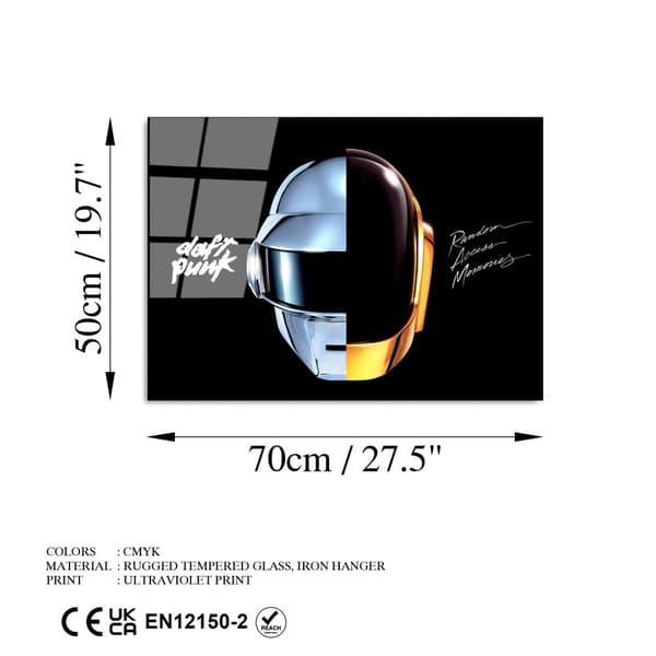 Dekorativt herdet glassmaleri UV-335 50 x 70