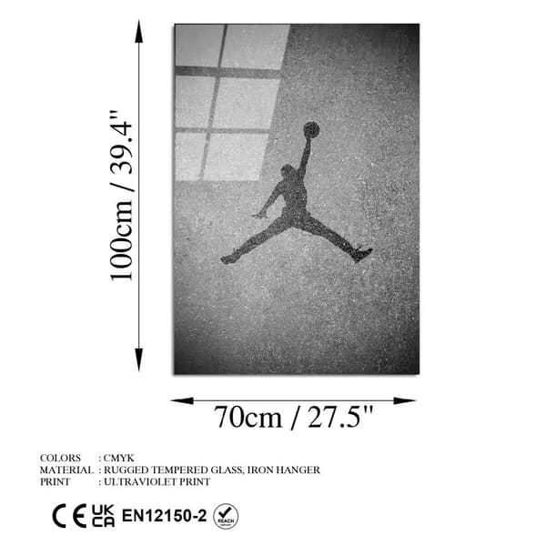 Dekorativ målning av härdat glas UV-811 70 x 100