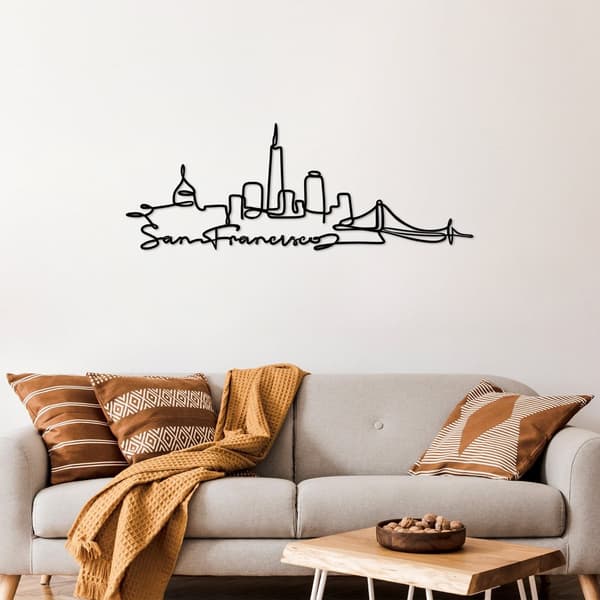 Dekorativt metallveggtilbehør San Francisco