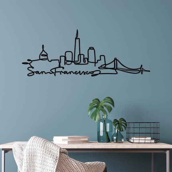 Dekorativt metallveggtilbehør San Francisco