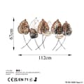 Miniatyrbillede 8 af 8: Dekorativt metalvægtilbehør støbeblad 2
