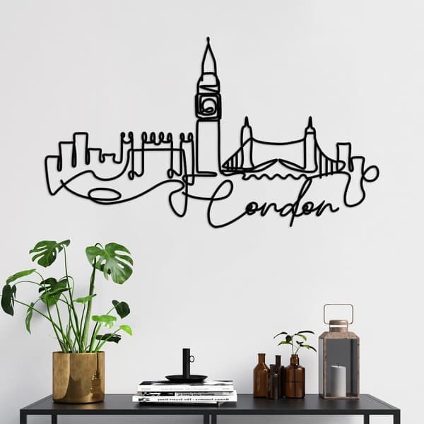 Dekorativ metalvægtilbehør London