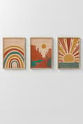 Miniatyrbild 3 av 3: Dekorativ inramad målning (3 delar) 3Dartsohoset8
