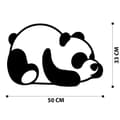 Miniatyrbilde 6 av 6: Dekorativt metallveggtilbehør Panda metalldekor