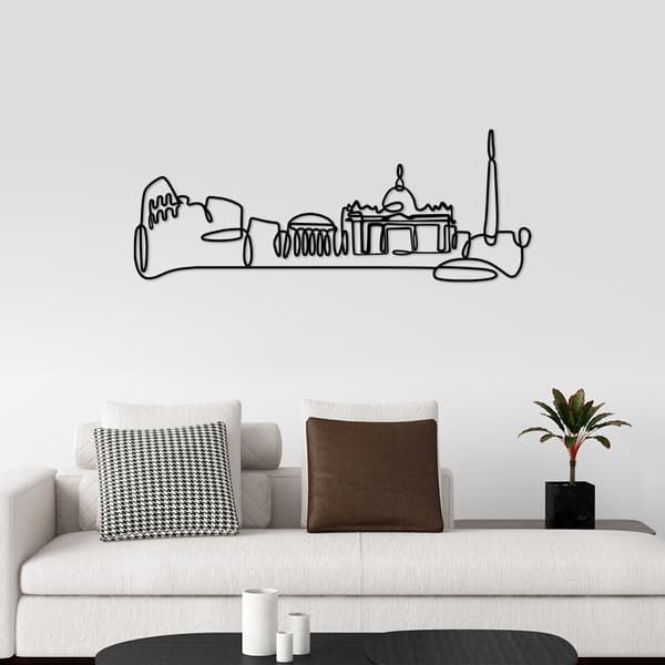 Dekorativt metallveggtilbehør City
