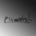 Miniatyrbilde 6 av 7: Dekorativt metallveggtilbehør City