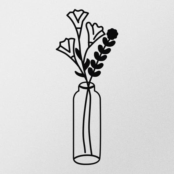 Koristeellinen metalliseinätarvike Flower 2 Metal Wall Decor