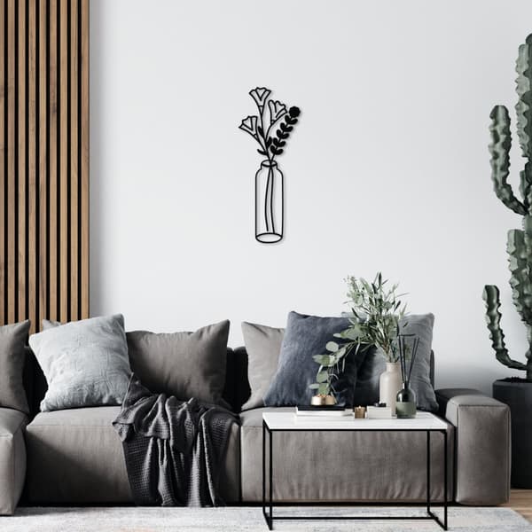 Koristeellinen metalliseinätarvike Flower 2 Metal Wall Decor
