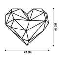 Miniatyrbillede 6 af 6: Dekorativt metalvægtilbehør Heart Metal Decor
