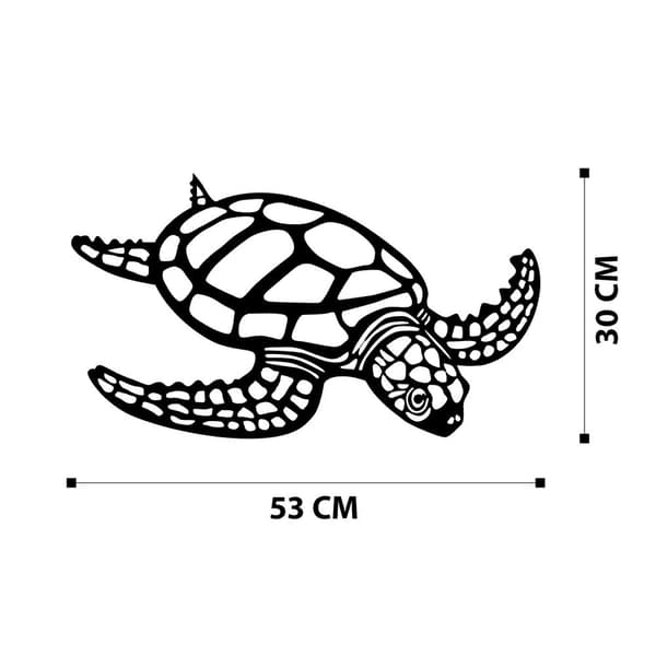 Dekorativt metalvægtilbehør Caretta Caretta