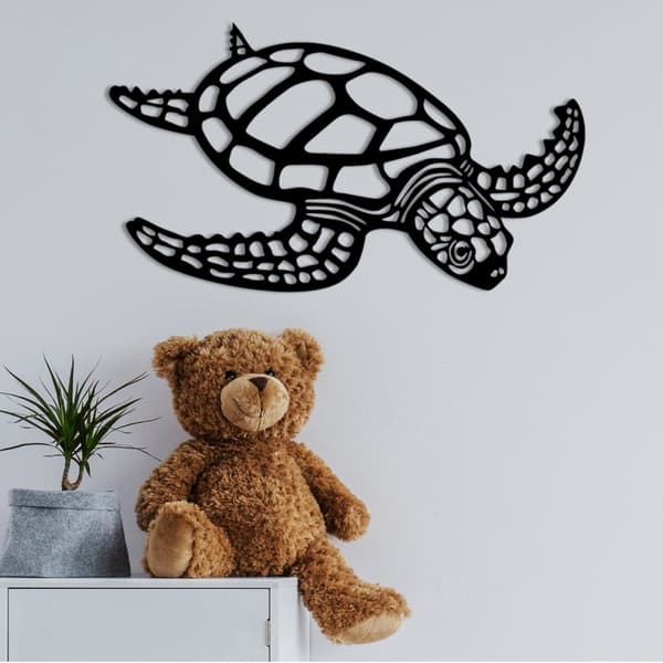 Dekorativt metalvægtilbehør Caretta Caretta