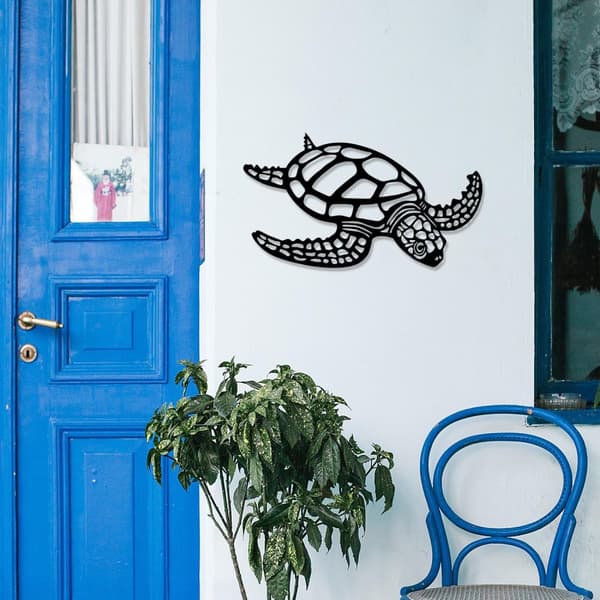 Dekorativt metalvægtilbehør Caretta Caretta