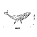 Miniatyrbilde 6 av 6: Dekorativt metallveggtilbehør Hval 1