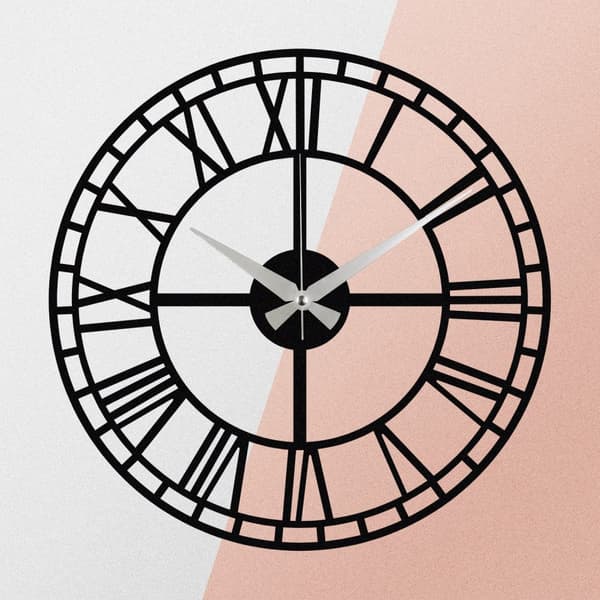 Dekorativ väggklocka i metall Enzoclock - S002