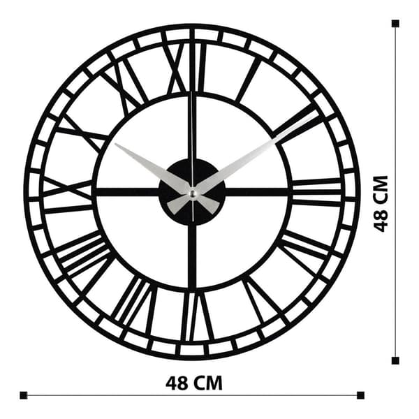 Dekorativ väggklocka i metall Enzoclock - S002