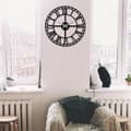 Miniatyrbild 1 av 7: Dekorativ väggklocka i metall Enzoclock - S002