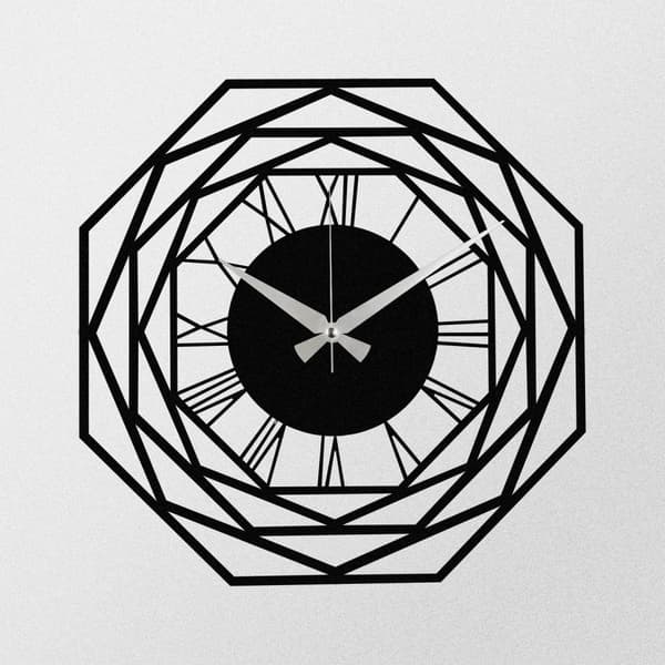 Dekorativ väggklocka i metall Enzoclock - S012