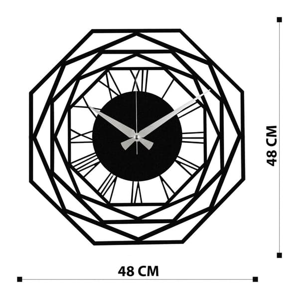Dekorativ väggklocka i metall Enzoclock - S012