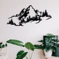 Miniatyrbillede 2 af 8: Dekorativt metalvægtilbehør Mountain 3