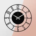 Miniatyrbilde 5 av 7: Dekorativ veggklokke i metall Enzoclock - S011