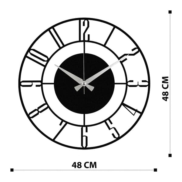 Dekorativ veggklokke i metall Enzoclock - S011