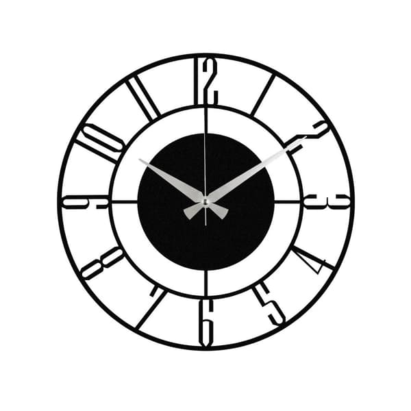 Dekorativ veggklokke i metall Enzoclock - S011