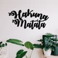 Miniatyrbillede 4 af 7: Dekorativt metalvægtilbehør Hakuna Matata