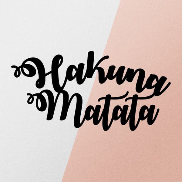 Dekorativt metalvægtilbehør Hakuna Matata