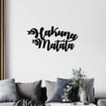 Miniatyrbillede 1 af 7: Dekorativt metalvægtilbehør Hakuna Matata