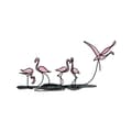 Miniatyrbilde 6 av 8: Dekorativt metallveggtilbehør Flamingo S