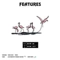 Miniatyrbilde 8 av 8: Dekorativt metallveggtilbehør Flamingo S