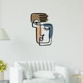 Miniatyrbilde 3 av 8: Dekorativt metallveggtilbehør Kubizm 24