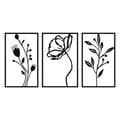 Miniatyrbilde 5 av 7: Dekorative metallveggtilbehør blomster