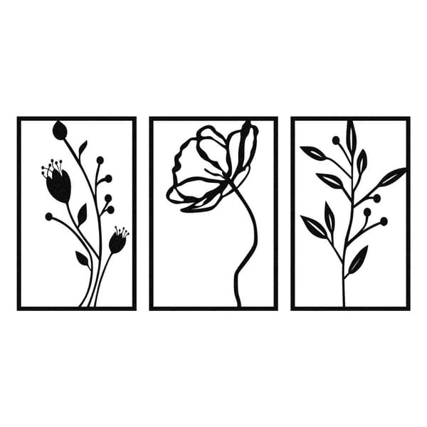 Dekorative metallveggtilbehør blomster