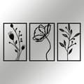 Miniatyrbilde 6 av 7: Dekorative metallveggtilbehør blomster