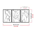 Miniatyrbilde 6 av 6: Dekorativt metallveggtilbehør Sexy Lady 3