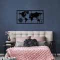 Pikkukuva 3 / 6: Koristeellinen metalliseinätarvikkeet Maailmankartta Metal Decor 7
