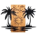 Miniatyrbillede 3 af 6: Dekorativt trævægstilbehør Hawaii 2