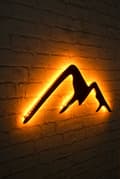 Miniatyrbillede 3 af 9: Dekorativ Led Lighting Mountain - Gul