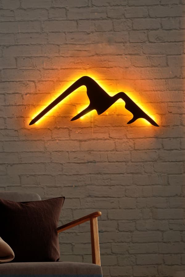 Dekorativ Led Lighting Mountain - Gul