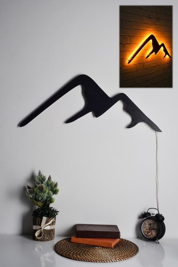 Dekorativ Led Lighting Mountain - Gul