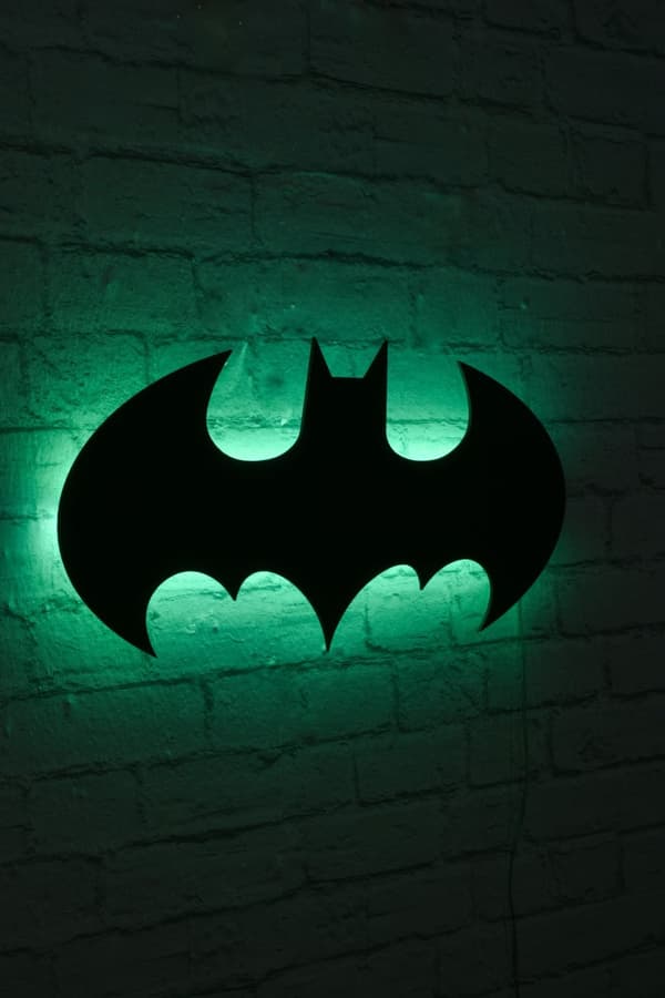 Dekorativ LED-belysning Batman - Grønn