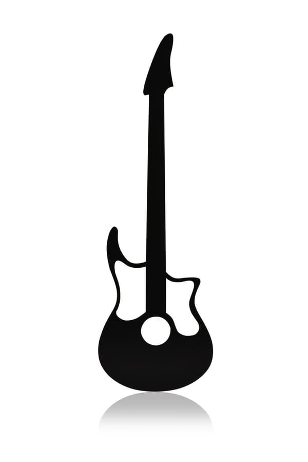 Dekorativ Led Lighting Guitar - Rød