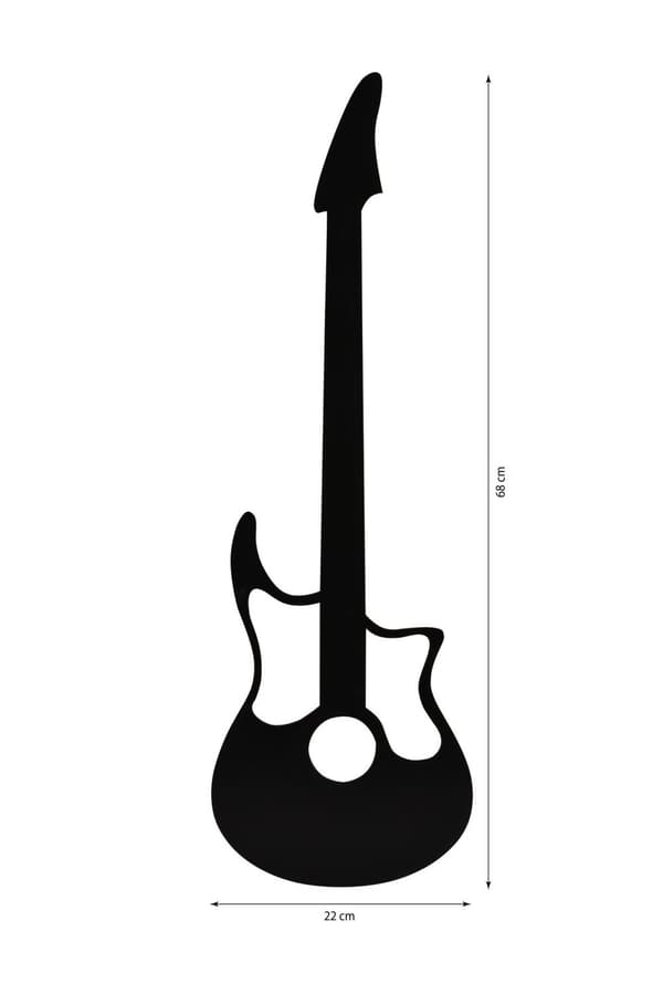 Dekorativ Led Lighting Guitar - Rød