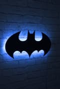 Miniatyrbilde 3 av 9: Dekorativ LED-belysning Batman - Blå