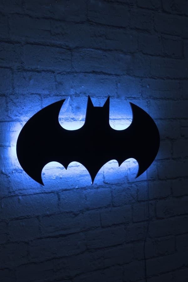 Dekorativ LED-belysning Batman - Blå