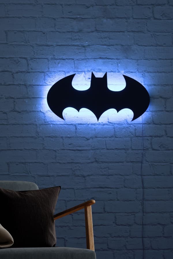 Dekorativ LED-belysning Batman - Blå
