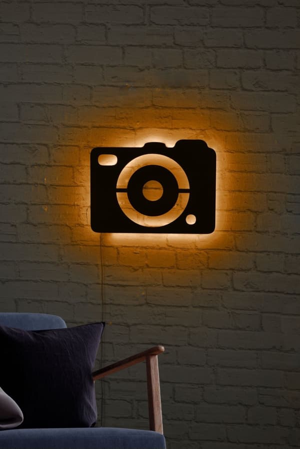 Dekorativt LED-lyskamera - Gul