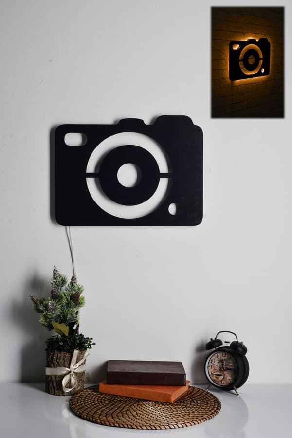 Dekorativt LED-lyskamera - Gul